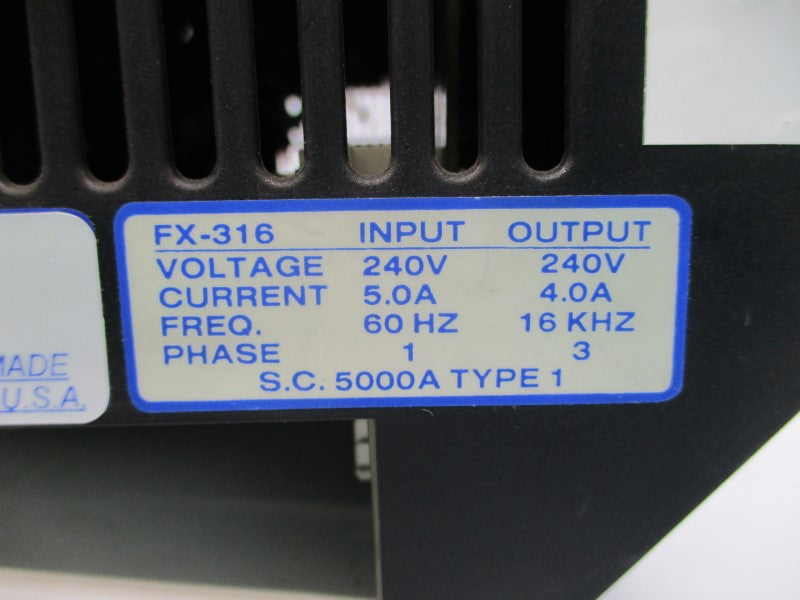 EMERSON FX-316 960132-01 240V 5.0A UNMP