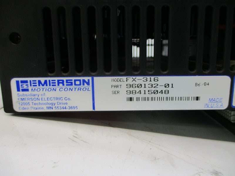 EMERSON FX-316 960132-01 240V 5.0A UNMP