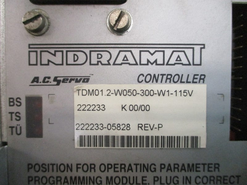 INDRAMAT TDM01.2-W050-300-W1-115V 115VAC UNMP