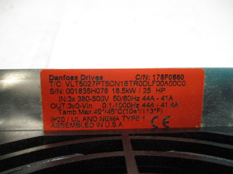 DANFOSS DRIVES VLT5027PT5CN1STR0DLF00A00C0 176F0550 380-500V 44A NSMP
