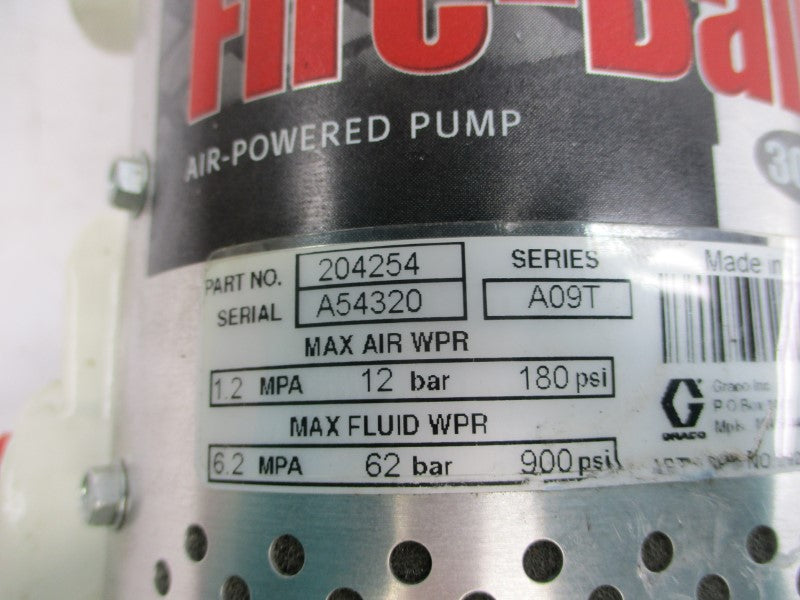 GRACO 204252 FIRE-BALL300 SER. A09T 180-900PSI NSMP