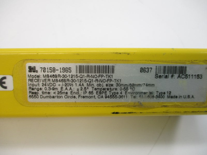 STI MS46SR-30-1215-Q1-R-NC-FP-TK1 70158-1965 24VDC UNMP