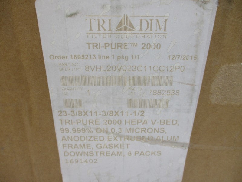 TRI DIM 8VHL20V023C11CC12P0 TRI-PURE 2000 23-3/8" X 11-3/8" X 11-1/2" NSMP