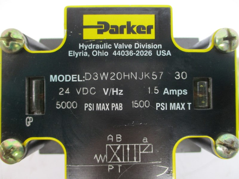 PARKER D3W20HNJK5730 24VDC 1.5A 1500-5000PSI NSNP