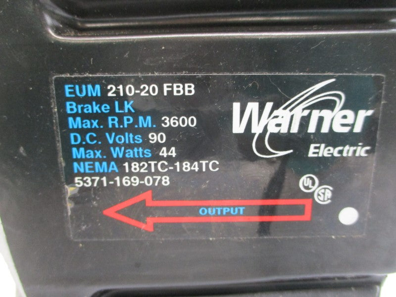 WARNER ELECTRIC 5371-169-078 90VDC UNMP