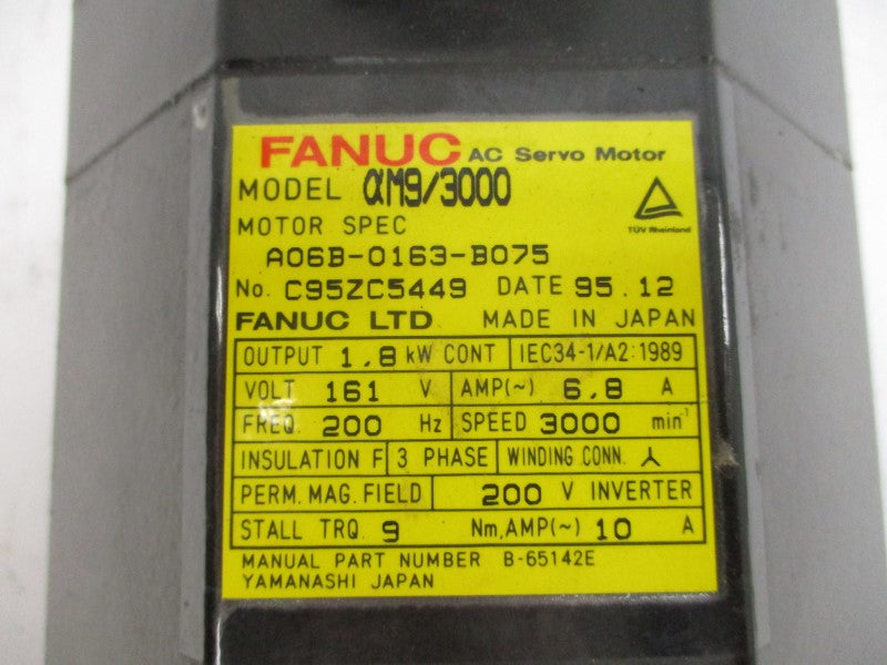 FANUC A06B-0163-B075 161V 6.8A UNMP