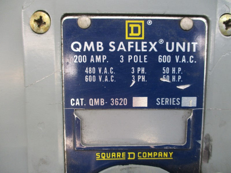 SQUARE D QMB-3620 SER. 1 600VAC 200A NSNP