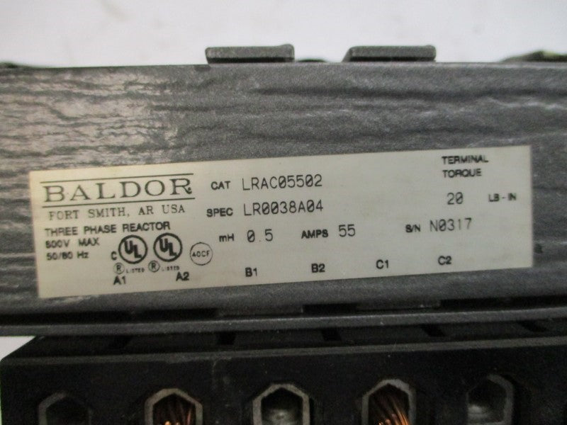 BALDOR LRAC05502 LR0038A04 600V 55A UNMP
