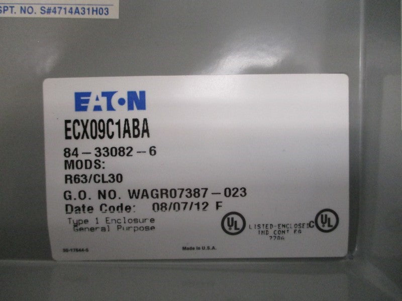 EATON ECX09C1ABA 84-33082-6 110/120V 9A NSMP
