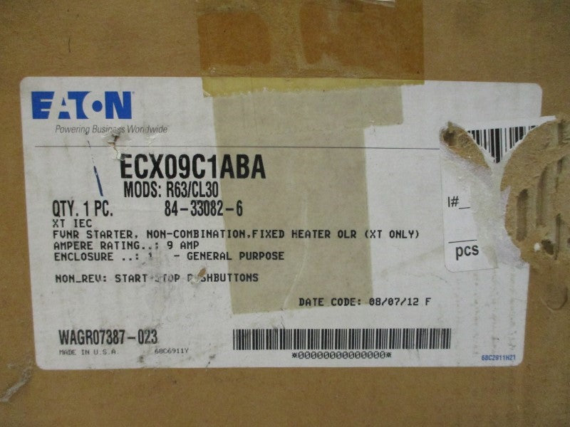 EATON ECX09C1ABA 84-33082-6 110/120V 9A NSMP