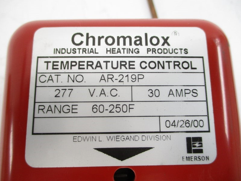 CHROMALOX AR-219P 265877 277VAC 30A 60-250'F NSMP