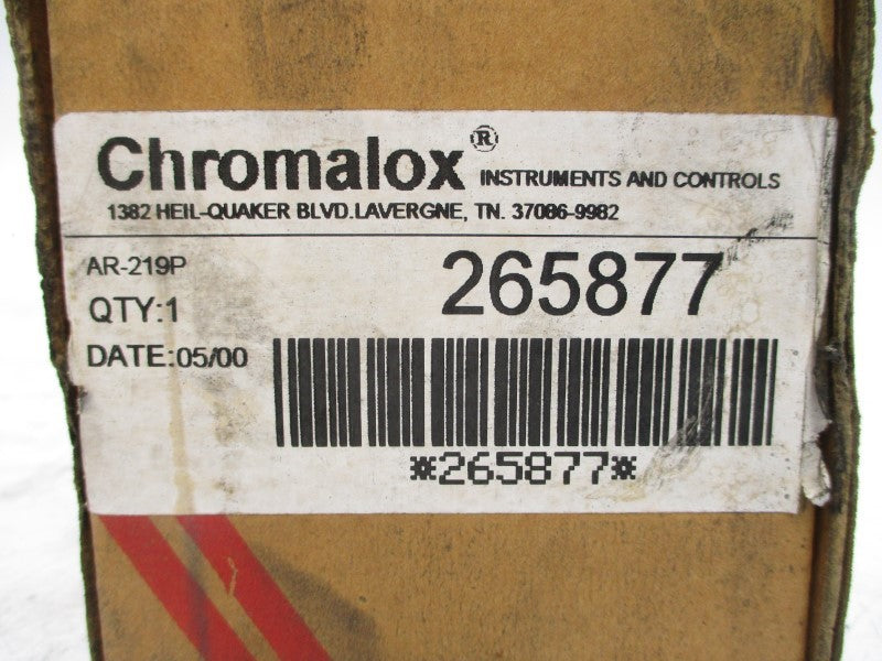 CHROMALOX AR-219P 265877 277VAC 30A 60-250'F NSMP
