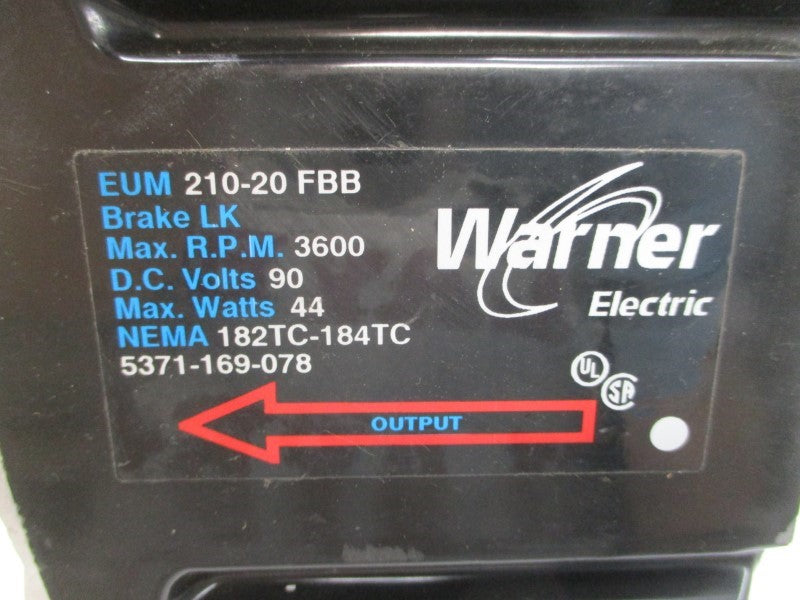WARNER ELECTRIC 5371-169-078 90VDC NSMP