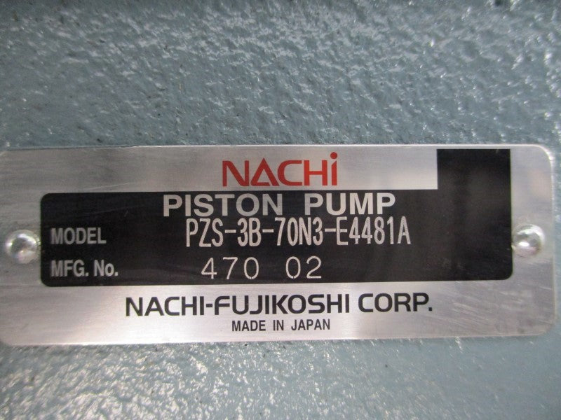 NACHI PZS-3B-70N3-E4481A 47002 NSMP