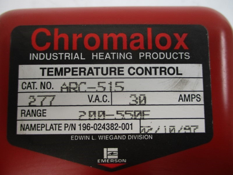 CHROMALOX ARC-515 278230 277VAC 30A 200-550'F NSMP