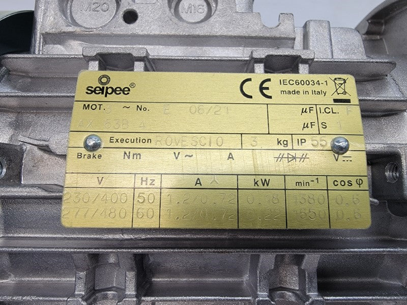 SEIPEE AX63B4 277/480V 1.2/0.72A NSNP