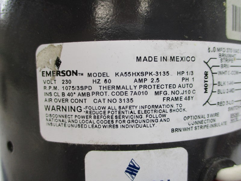 EMERSON KA55HXSPK-3135 230V 2.5A NSMP