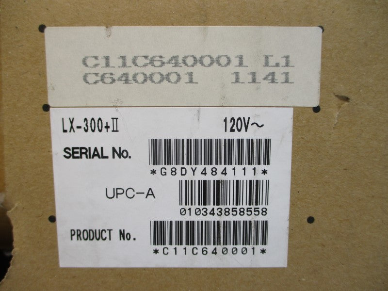 EPSON LX-300+II P170B 120V 0.6A NSMP