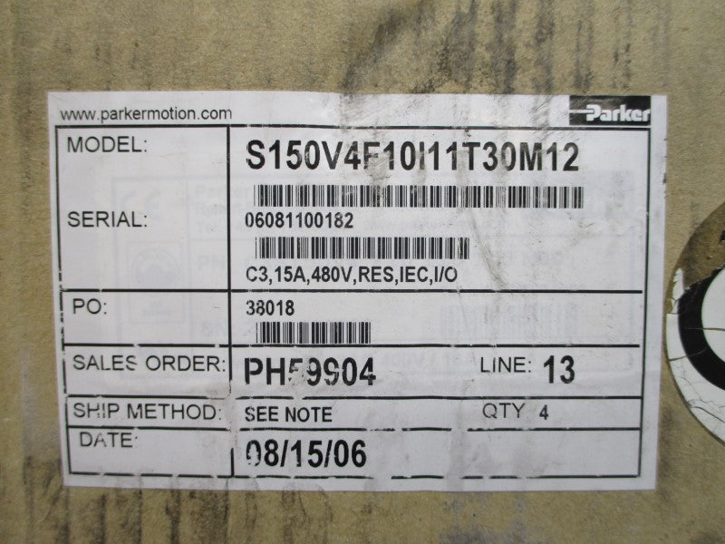 PARKER S150V4F10I11T30M12 480V 15A NSFS