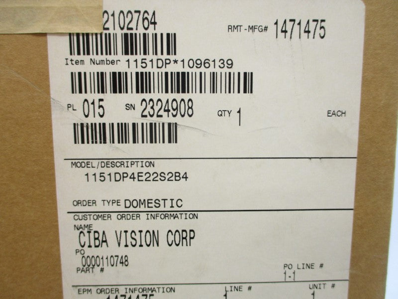ROSEMOUNT 1151DP4E22S2B4 45VDC NSMP