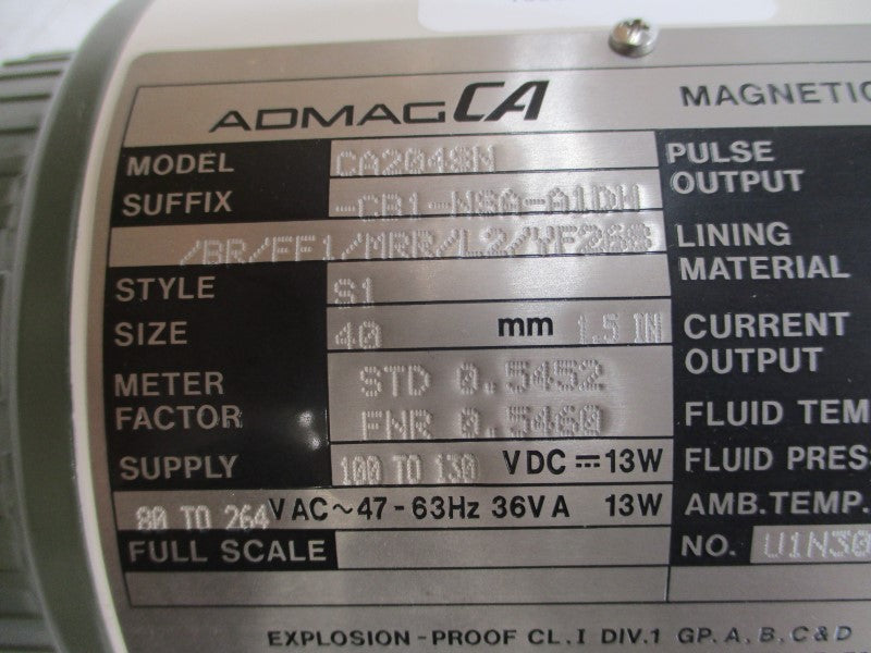YOKOGAWA CA204SN-CB1-NSA-A1DH/BR/FF1/MRR/L2/YF268 80-264VAC 0.2A NSMP
