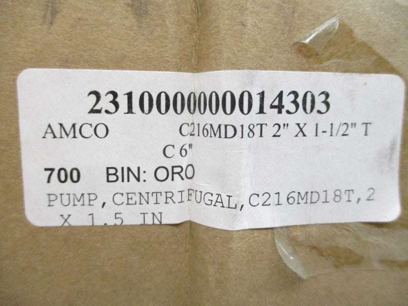 AMPCO PUMPS C216MD18T-S 4-3/8" NSMP