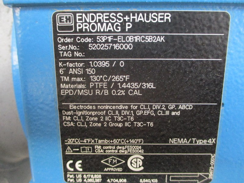ENDRESS+HAUSER 53P1F-EL0B1RC5B2AK NSMP