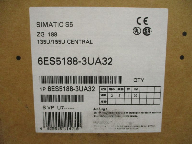 SIEMENS 6ES5188-3UA32 24VDC 9.5A NSMP