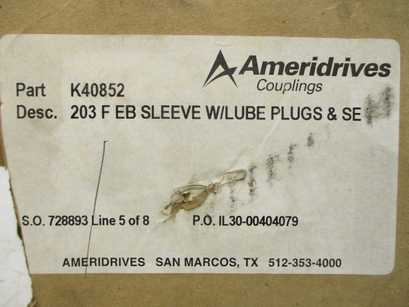 AMERIDRIVES K40852 203FEB NSMP