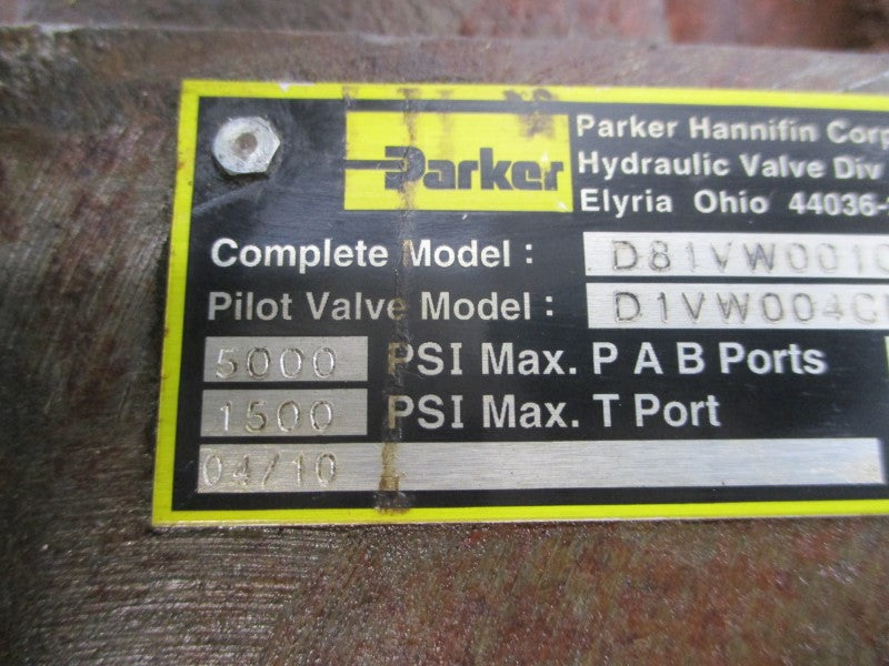 PARKER D81VW001C4NDC91 1500/5000PSI NSNP