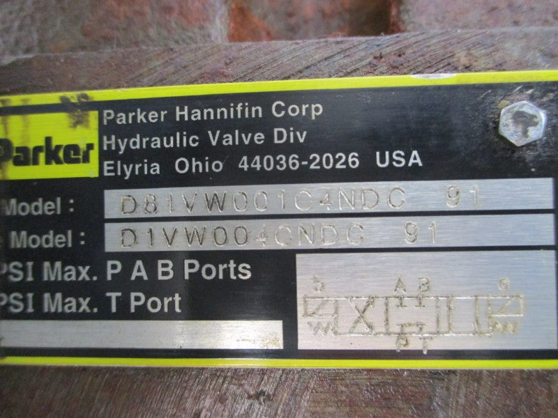 PARKER D81VW001C4NDC91 1500/5000PSI NSNP