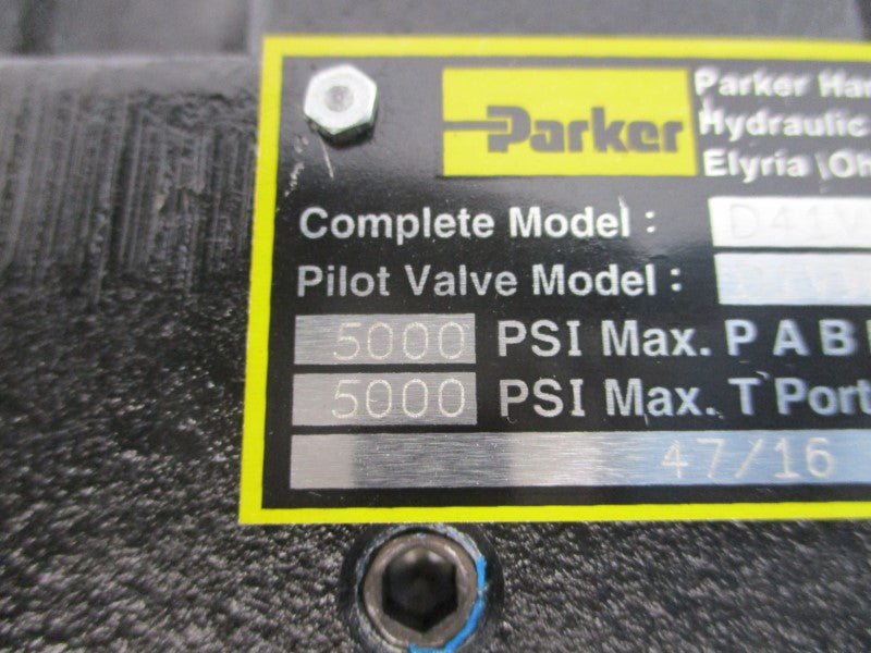PARKER D41VW020D2NYG56 110/115/120V .60A 5000PSI NSNP