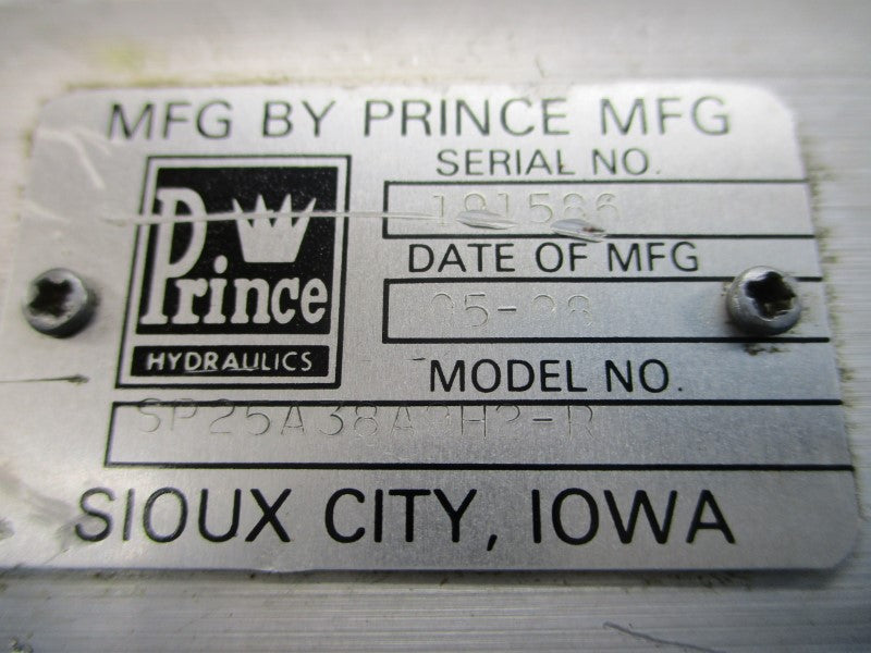 PRINCE HYDRAULICS SP25A38A9H2-R NSNP