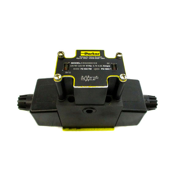 PARKER D3W20DNYC5 110/120V 0.79-0.93A 1500/5000PSI NSNP