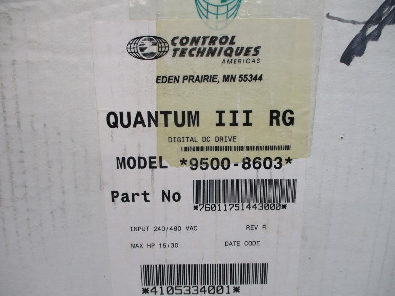 CONTROL TECHNIQUES 9500-8603 QUANTUMIIRG 240/480VAC 45A NSMP