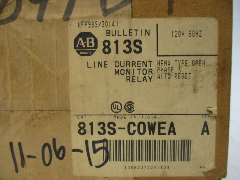 ALLEN BRADLEY 813S-COWEA SER. A 120V (BR/WH) NSFS