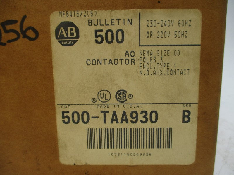 ALLEN BRADLEY 500-TAA930 SER. B 220/230-240V (BR/WH) NSMP