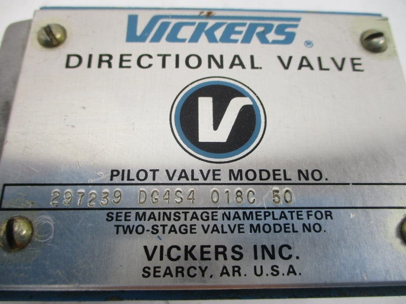 VICKERS DG4S4018C50 297239 115V .61A (AS PICTURED) NSNP