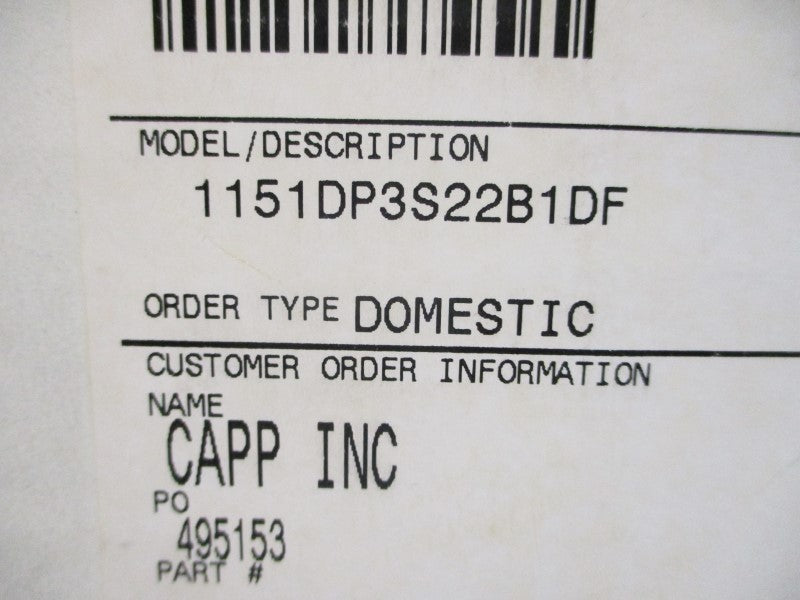 ROSEMOUNT 1151DP3S22B1DF 45VDC 2000PSI NSMP