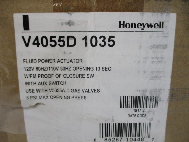 HONEYWELL V4055D1035 110/120V 1.57/.13A 5-75PSI 1-13S NSMP