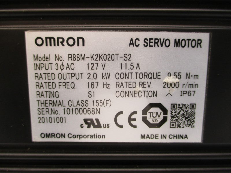 OMRON R88M-K2K020T-S2 127VAC 11.5A UNMP