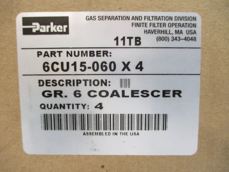 PARKER 6CU15-060X4 (PKG OF 4) NSMP