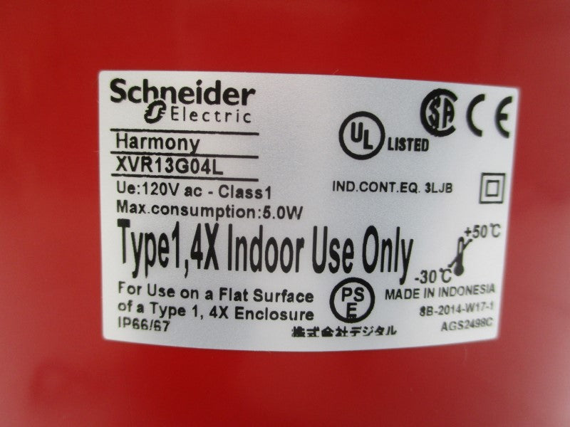 SCHNEIDER ELECTRIC XVR13G04L 120VAC NSMP