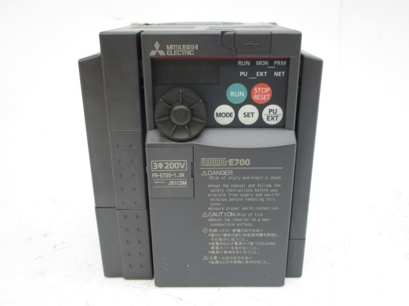 MITSUBISHI ELECTRIC FR-E720-1.5K 200-240VAC 13.0A NSMP