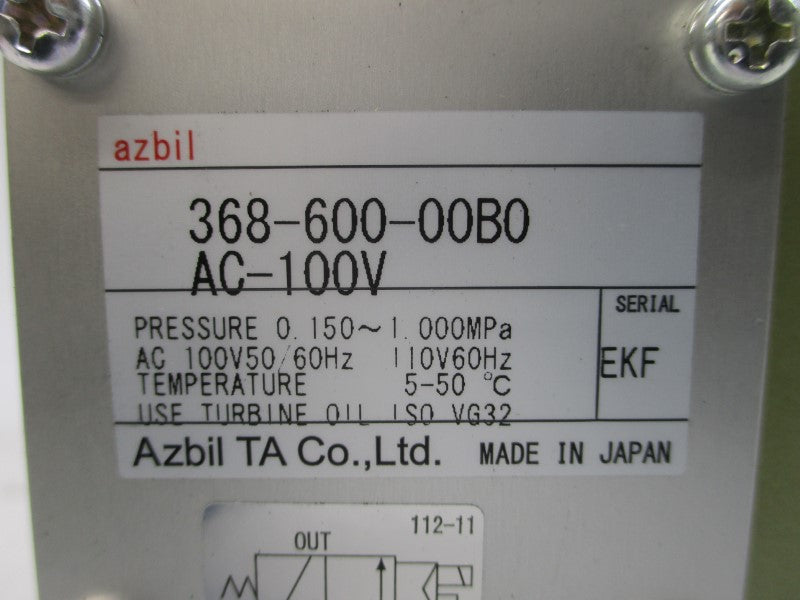 AZBIL 368-600-00B0 100VAC NSNP