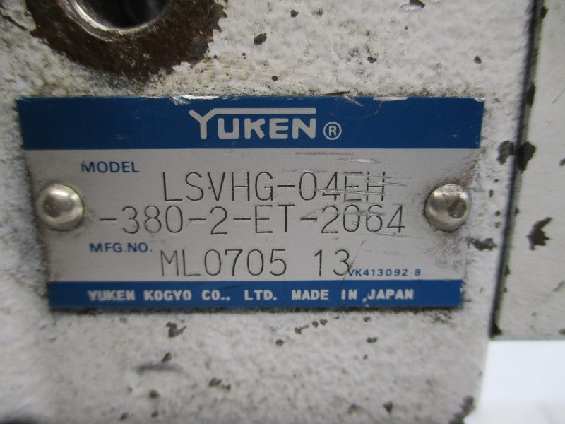 YUKEN LSVHG-04EH-380-2-ET-2064 ML070513 UNMP