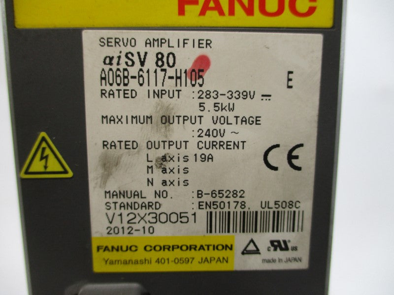 FANUC A06B-6117-H105 283-339V 19A UNMP