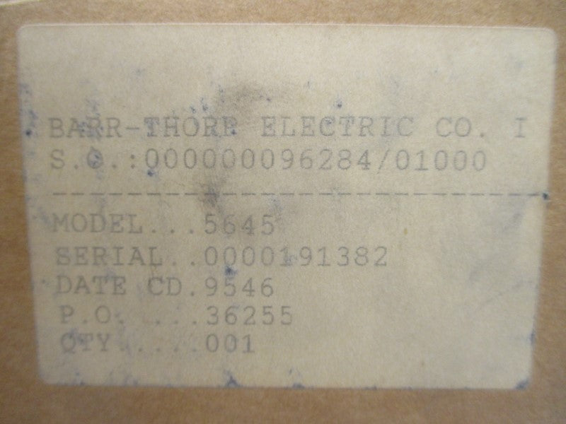PACIFIC SCIENTIFIC 5645 120VAC 13A NSMP