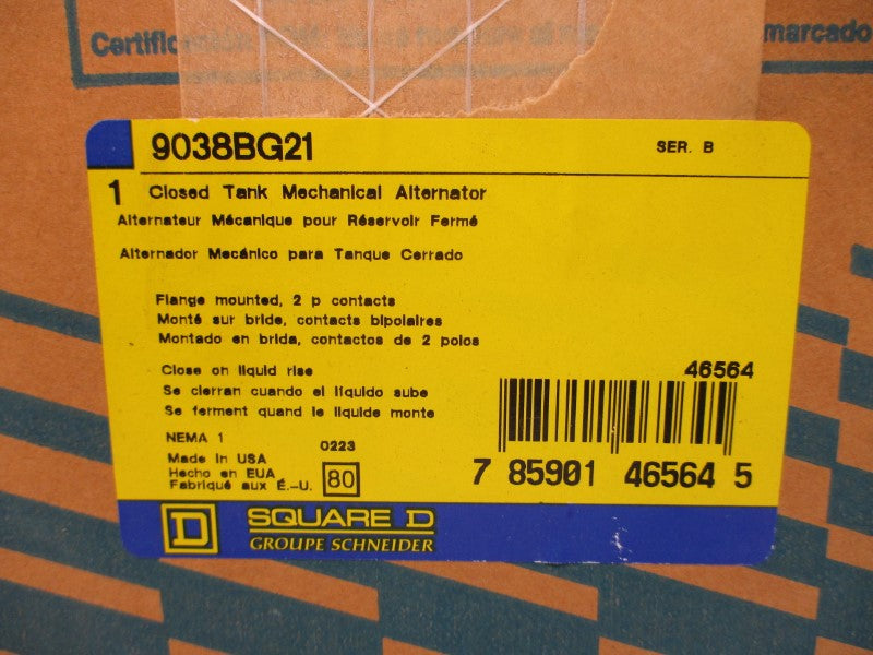 SQUARE D 9038BG21 SER. B 460/575V NSMP