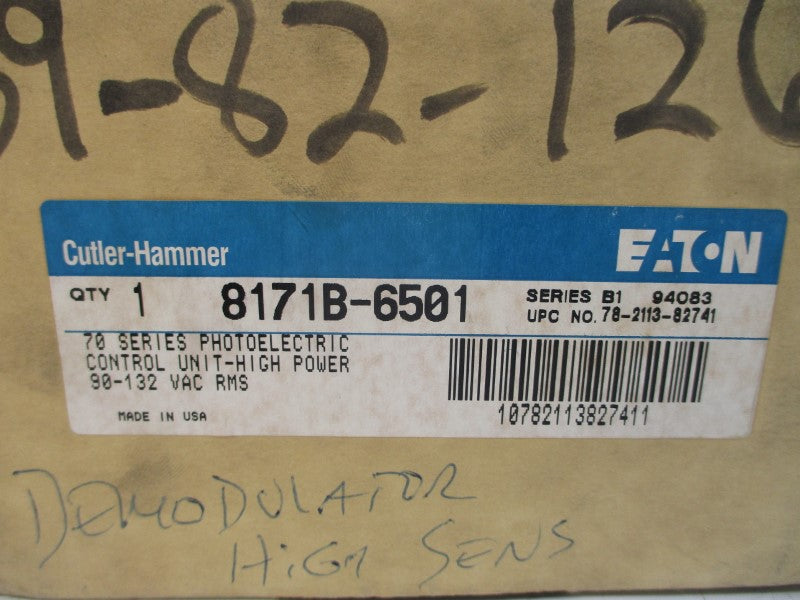 CUTLER HAMMER 8171B-6501 104636 SER. B1 90-132VAC NSMP